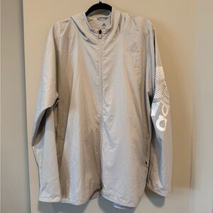 Adidas Silver Hooded Jacket